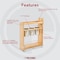 Rev-A-Shelf Maple Wood; Steel, Natural Maple, 8.75 in W, 25.5 in H, 21.63 in D 448UT-BCSC-8C - alternate 5